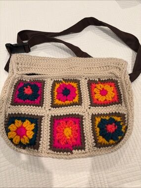 Natural Life crocheted festival belt bag